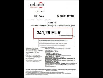 Photo 2 du bon plan LEXUS UX 250h 2WD Pack MY20 occasion à 22990 €
