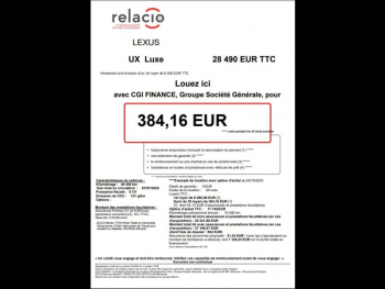Photo 2 du bon plan LEXUS UX 250h 2WD Luxe MY19 occasion à 25900 €