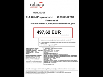 Photo 24 du bon plan MERCEDES-BENZ CLA Shooting Brake 200 d 150ch Progressive Line 8G-DCT occasion à 28960 €