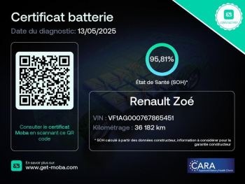 Photo 2 du bon plan RENAULT Zoe E-Tech Business charge normale R110 Achat IntÃ©gral - 21 occasion à 12890 €