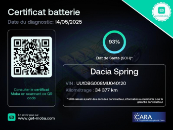 Photo 2 du bon plan DACIA Spring 45ch Confort Plus - Achat IntÃ©gral occasion à 8900 €