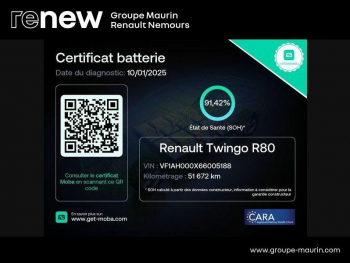 Photo 2 du bon plan RENAULT Twingo Electrique Zen R80 Achat IntÃ©gral - 21 occasion à 8390 €