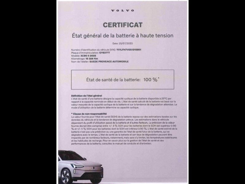 Bon plan VOLVO XC90 T8 AWD 310 + 145ch Ultra Style Chrome Geartronic occasion à 72500 €