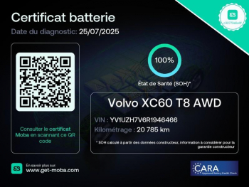 Photo 25 du bon plan VOLVO XC60 T8 AWD Hybride Rechargeable 310 + 145ch Ultra Style Chrome Geartronic occasion à 59900 €