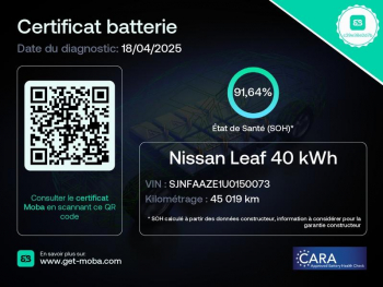 Photo 2 du bon plan NISSAN Leaf 150ch 40kWh Acenta 21.5 occasion à 14990 €