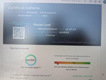 Photo 18 du bon plan NISSAN Leaf 150ch 40kWh Acenta 22 occasion à 12900 €