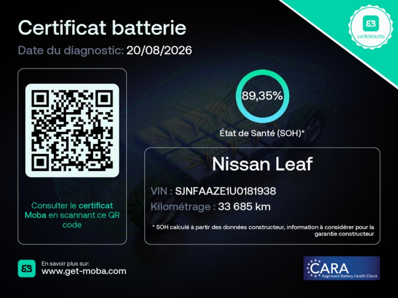 Bon plan NISSAN Leaf 150ch 40kWh N-Connecta 22 occasion à 15499 €